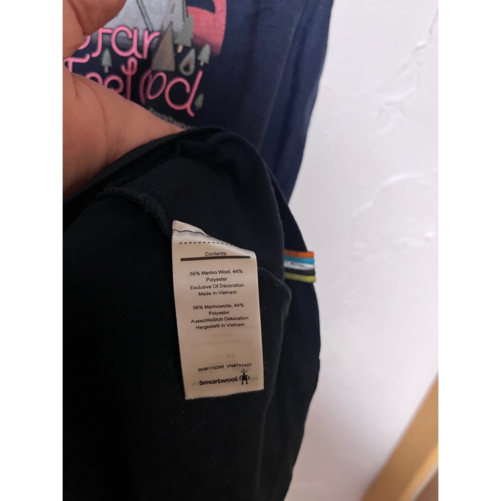 Smartwool Merino Sport 150 Tank Top Navy Blue Mountain Graphic Racerback XS - Picture 5 of 6